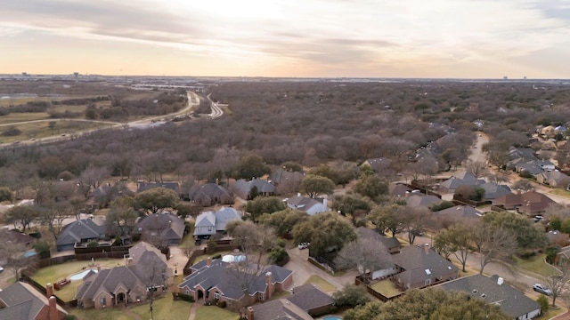 drone / aerial view with a residential view