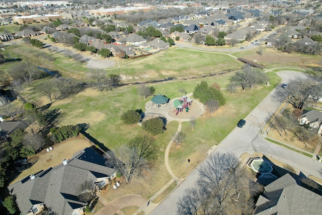 drone / aerial view featuring a residential view