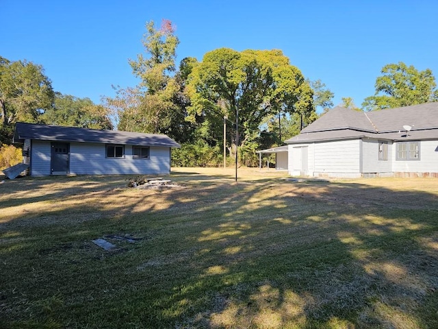 view of yard