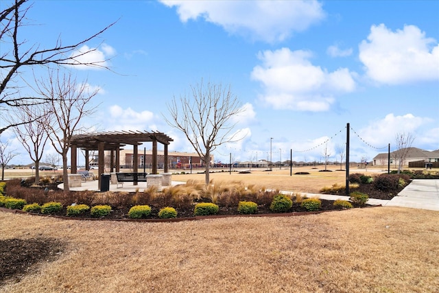 surrounding community featuring a pergola