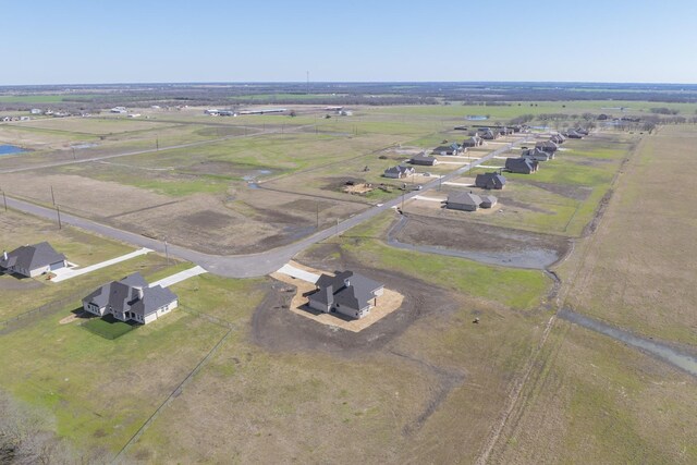 aerial view featuring a rural view