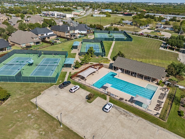 birds eye view of property