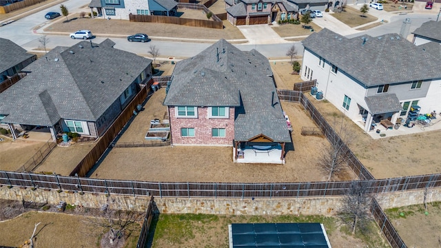 bird's eye view featuring a residential view