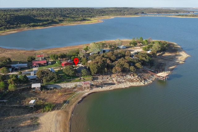 510 Meadow Pond Ct, Runaway Bay, TX 76426 - bird's eye view with a water view