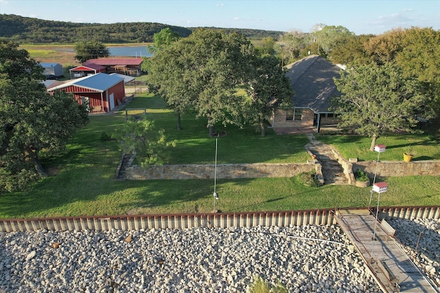 510 Meadow Pond Ct, Runaway Bay, TX 76426 - aerial view featuring a water view