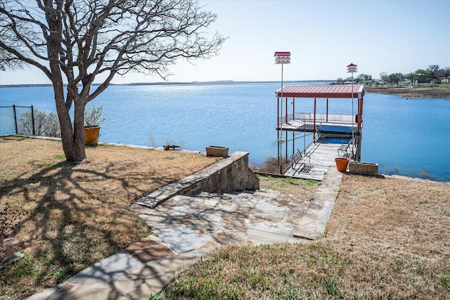 510 Meadow Pond Ct, Runaway Bay, TX 76426 - dock area featuring a water view