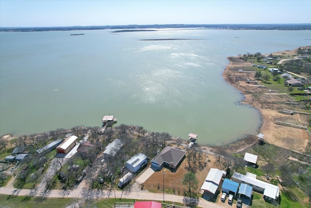 510 Meadow Pond Ct, Runaway Bay, TX 76426 - drone / aerial view featuring a water view