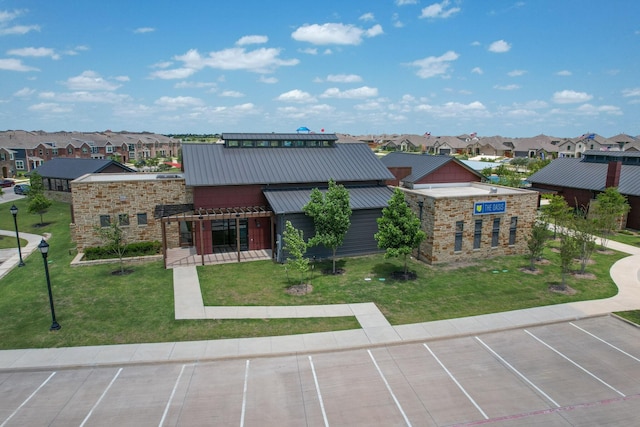 exterior space with a residential view