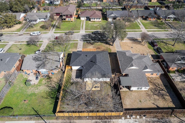 birds eye view of property featuring a residential view