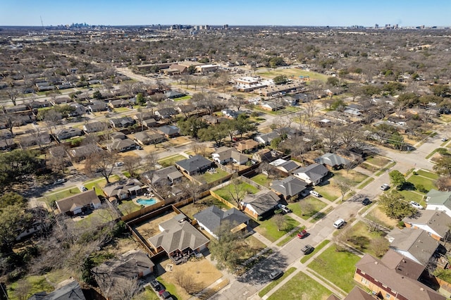 drone / aerial view featuring a residential view