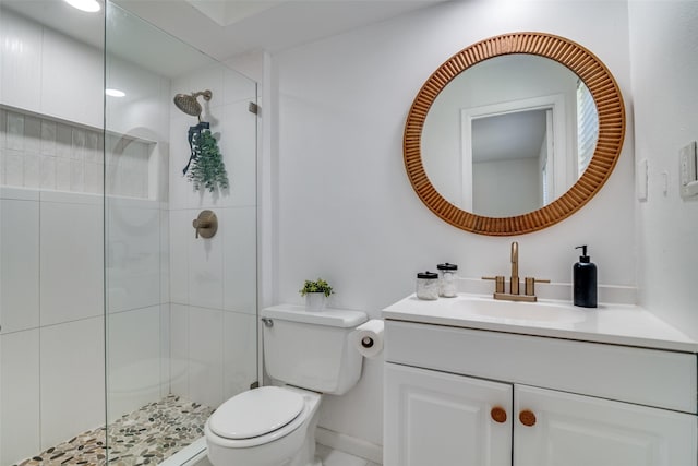 13660 Purple Sage Rd, Dallas, TX 75240 - full bathroom featuring a shower stall, toilet, and vanity