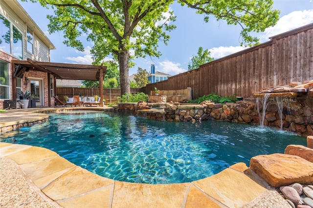 905 Water Oak Dr, Grapevine, TX 76051 - view of pool with a fenced backyard and a patio