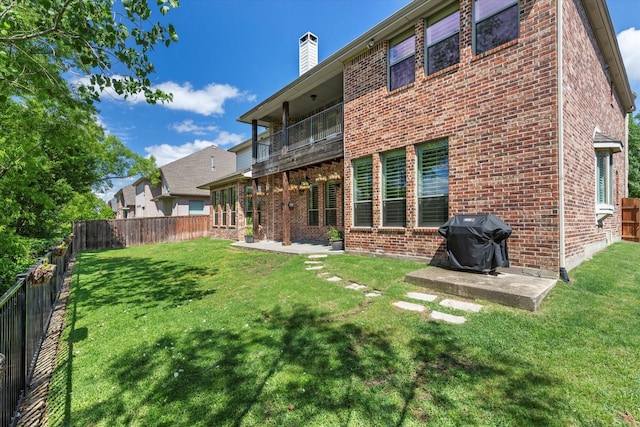 4575 Fallmeadow Dr, Frisco, TX 75034 - view of patio featuring fence and a balcony