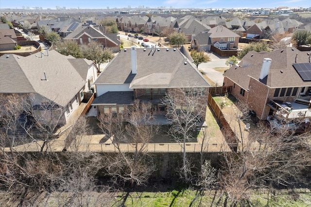 aerial view featuring a residential view