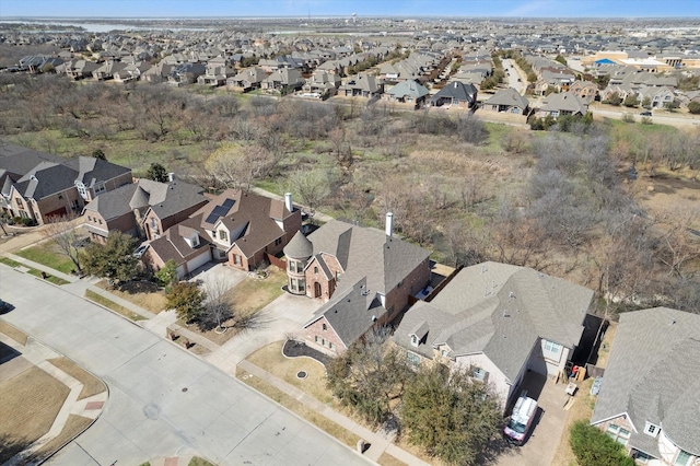 bird's eye view with a residential view