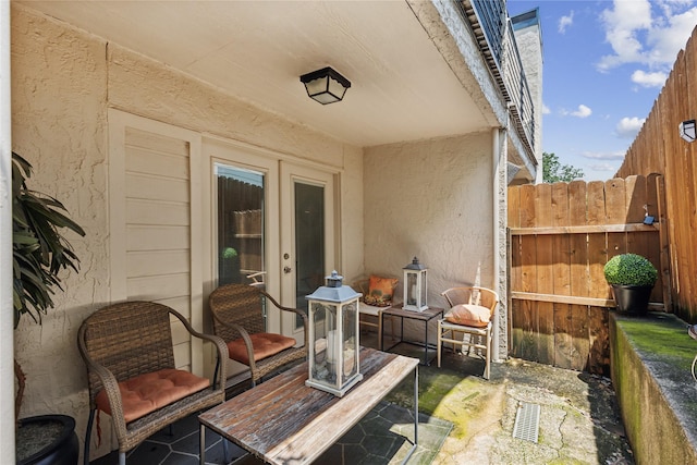 view of patio / terrace with fence