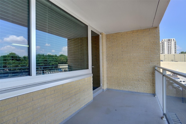 view of balcony