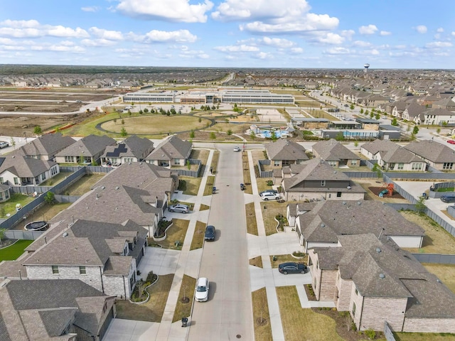 bird's eye view with a residential view