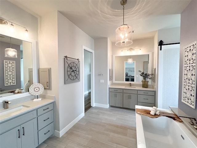 1000 Sutherland Cres, Northlake, TX 76247 - full bath with two vanities and a tub