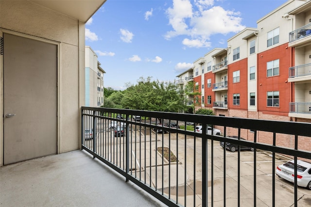 balcony with a residential view