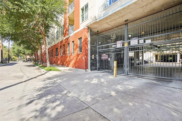 exterior space featuring fence