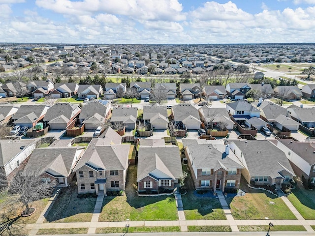 bird's eye view featuring a residential view