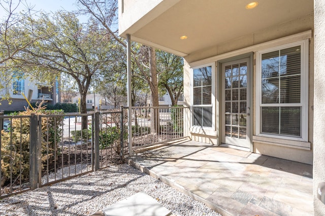 view of patio / terrace with fence