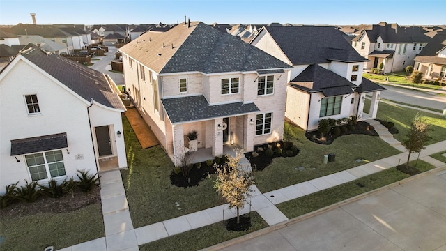 bird's eye view featuring a residential view