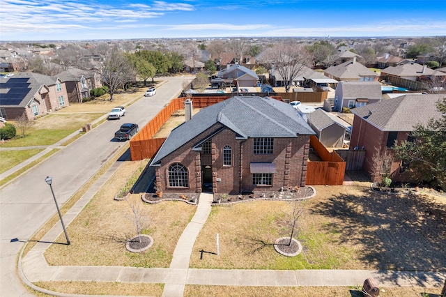 birds eye view of property featuring a residential view