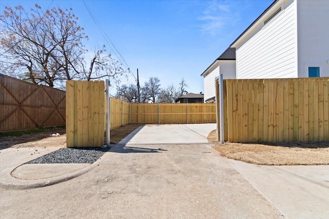 view of patio / terrace featuring fence