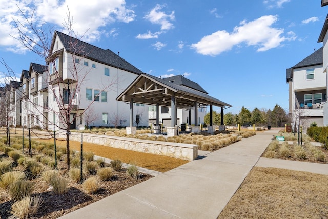 surrounding community with a gazebo