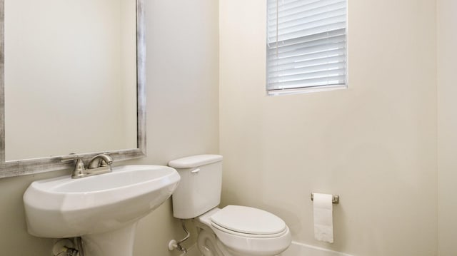 bathroom featuring a sink and toilet