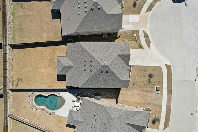 9017 Cattle Herd Dr, Fort Worth, TX 76123 - drone / aerial view of a pool