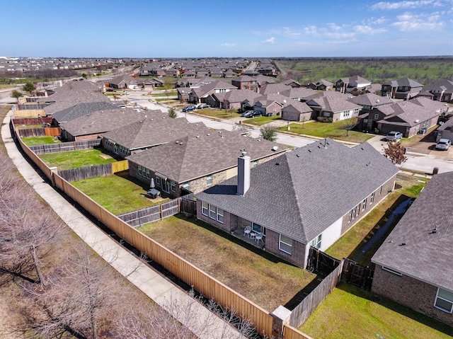 aerial view featuring a residential view