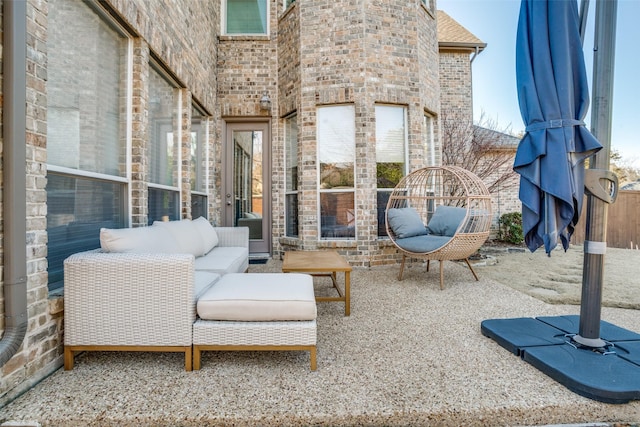 view of patio / terrace with fence