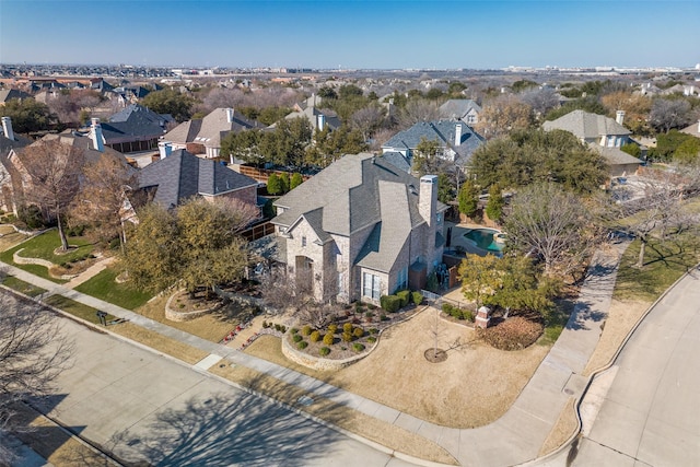 birds eye view of property featuring a residential view