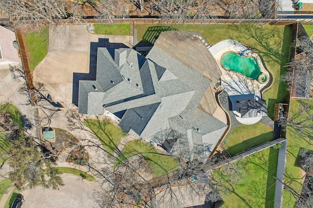 birds eye view of property