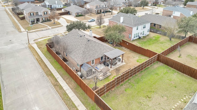 birds eye view of property featuring a residential view