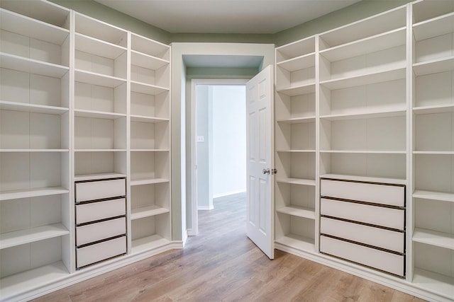 interior space with wood finished floors