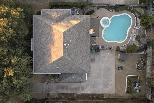 birds eye view of property