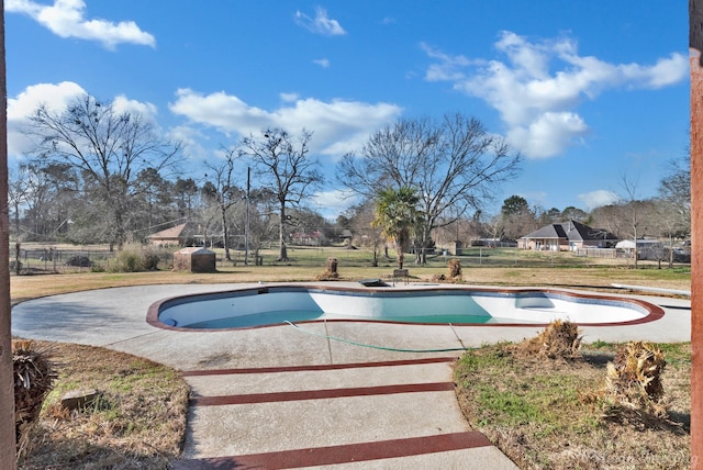 6090 Dorchester Cir, Keithville, LA 71047 - view of pool with fence and a yard