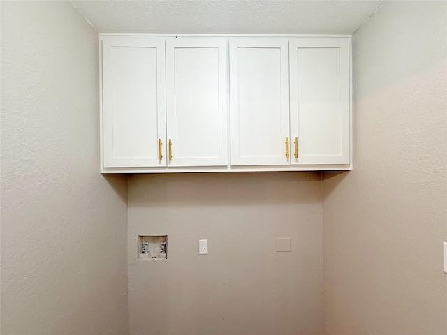 laundry area with cabinet space and hookup for a washing machine