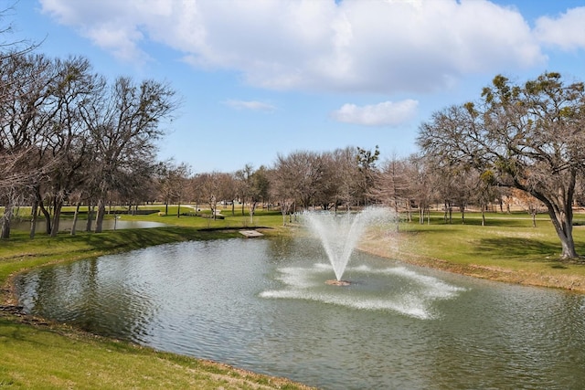 view of water feature