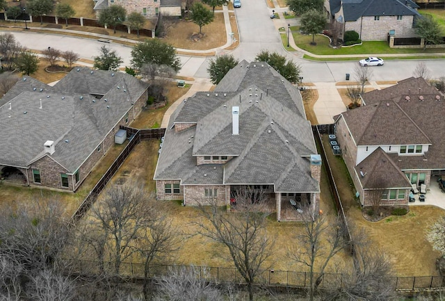 bird's eye view featuring a residential view