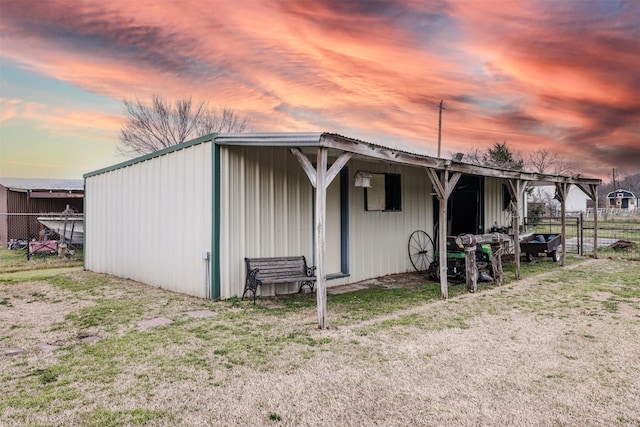 view of outbuilding featuring an outbuilding