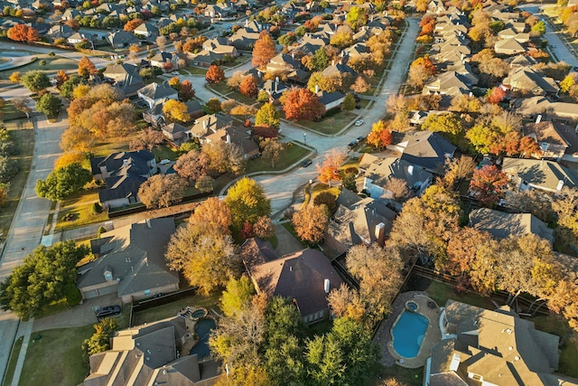 drone / aerial view featuring a residential view