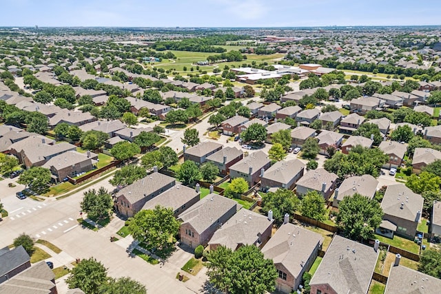 bird's eye view featuring a residential view