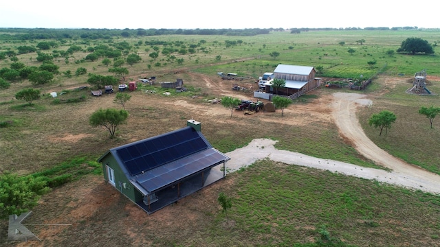 aerial view featuring a rural view