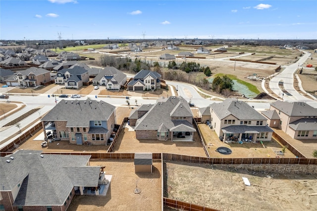 bird's eye view featuring a residential view