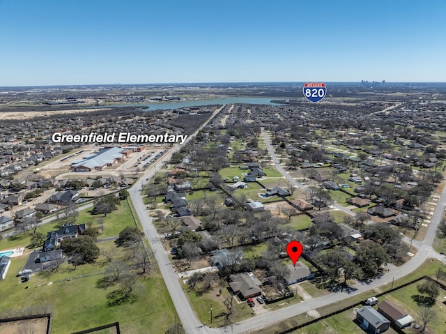 birds eye view of property featuring a residential view